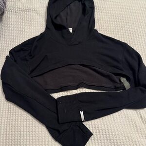 Black Bombshell Sportswear Women's Cropped Hoodie